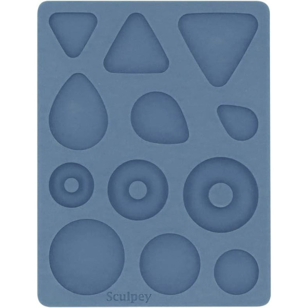 Moule en silicone allant au four - Pour pâte polymère - Forme cabochons