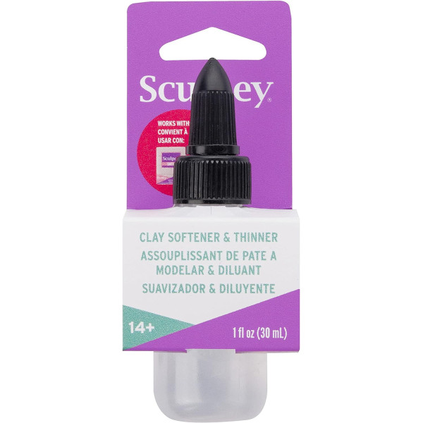 Assouplissant pour pâte à modeler - Pâte polymère - Améliore la texture - Tube de 30ml