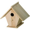 Nichoir - Maison pour oiseaux - Bois - A décorer - 22x17x22cm - Artemio
