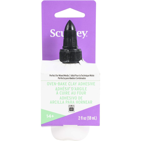 Colle pour pâte à modeler - Pâte polymère - Sèche au four - Forte - Tube de 59ml