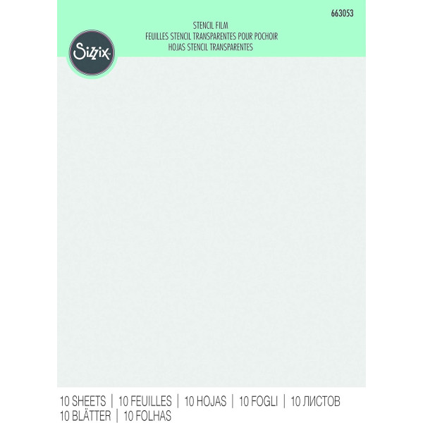 Feuilles pour créer des pochoirs - Non autocollantes - 21,5x28cm - 10 feuilles