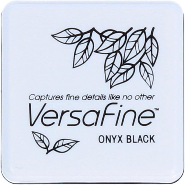 Mini Encreur - Motifs détaillés - Aquarelle - Noir Onyx - VersaFine - Tsukineko
