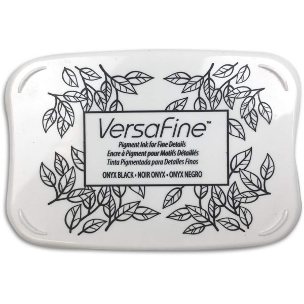 Encreur - Motifs détaillés - Aquarelle - Noir Onyx - VersaFine - Tsukineko