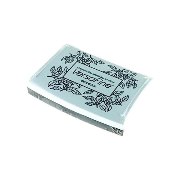 Encreur - Motifs détaillés - Aquarelle - Noir Onyx - VersaFine - Tsukineko