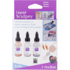 Argile liquide à cuire - Pour création de bijoux - Couleur métallique - 3 flacons 30ml