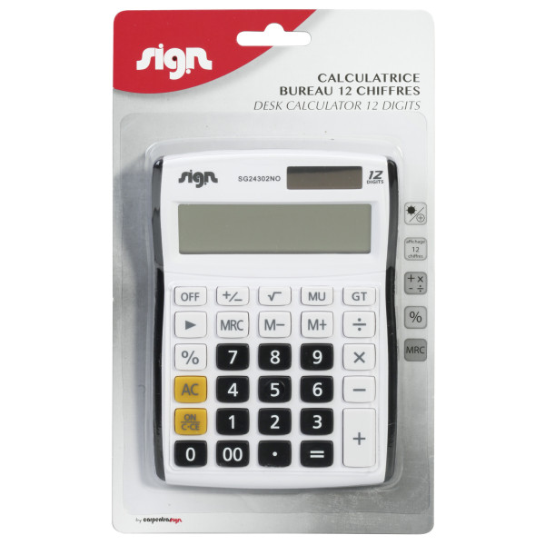 Calculatrice Semi Bureau Sign | Surdiscount