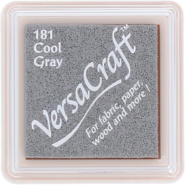 Mini encreur - Séchage lent - Textile - Cuir - Gris frais 181 - VersaCraft - Tsukineko