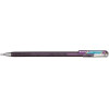 Stylo roller - Encre gel Métallisée - Violet + bleu métallique - Pointe 1mm - Pentel - DualMetallic