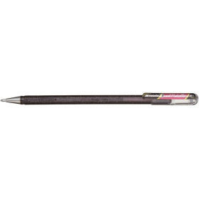 Stylo roller - Encre gel Métallisée - Noir + rouge métallique - Pointe 1mm - Pentel - DualMetallic