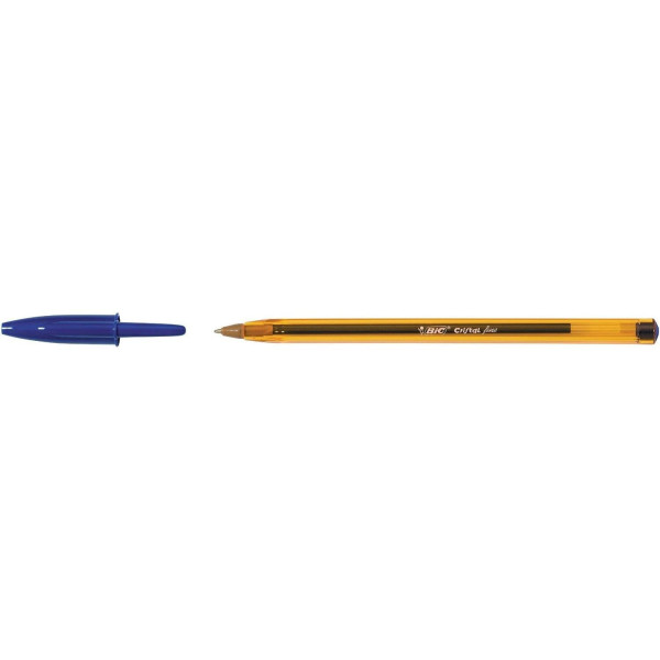 STYLO BILLE CRISTAL ORIGINAL FINE BLEU BIC pas cher