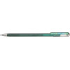 Stylo roller - Encre gel Métallisée - Vert + bleu métallique - Pointe 1mm - Pentel - DualMetallic