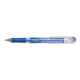 Stylo roller - Encre gel métallisée - Bleu métallique - Pointe 1mm - Pentel - Gel Grip DX