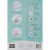 Feuilles quadrillées - Autocollantes - Pour pochoirs, tampons - A4 - 5 feuilles - Sizzix