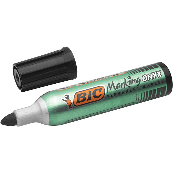 Marqueur Permanent - Marking Onyx 1482 - Noir - Bic pas cher