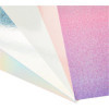 Papier cartonné - Pailleté holographique - A4 - 230g - 50 feuilles - Scrapbooking - Sizzix
