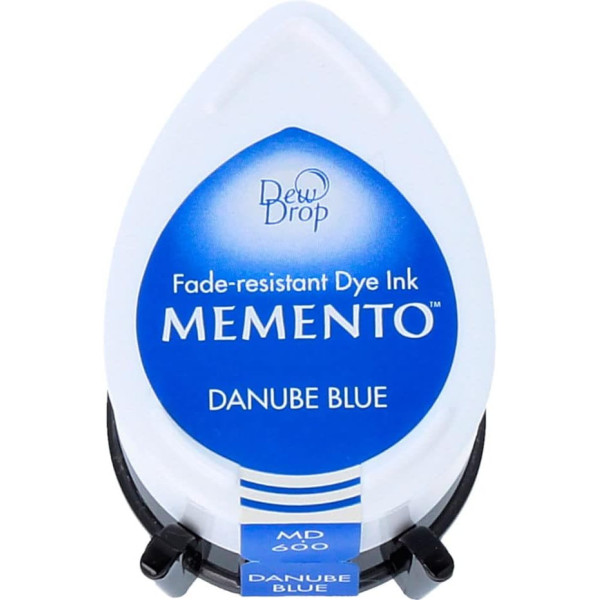 Mini encreur - Séchage rapide - Aquarelle - Bleu danube - Memento - Tsukineko