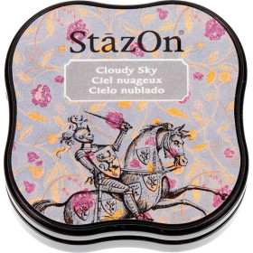 Encreur - Séchage rapide - Ciel nuageux - Gris - Pour verre, métal, plastique - Stazon