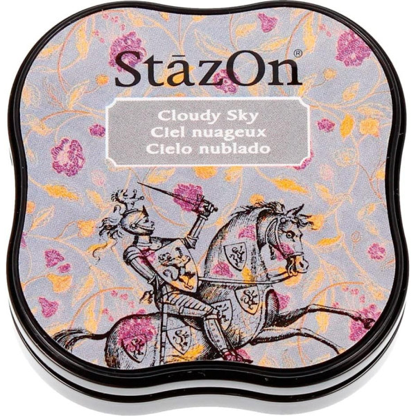 Encreur - Séchage rapide - Ciel nuageux - Gris - Pour verre, métal, plastique - Stazon