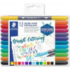 photo-12 feutres de couleur - Deux pointes - Assortis -  Brush Letter Duo 3004 - Staedtler