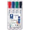 photo-4 marqueurs - Effaçable - Ardoise - Tableau blanc - Pointe ogive - Staedtler