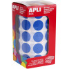 photo-Rouleau gommettes rondes - 20 mm - Bleu - Apli