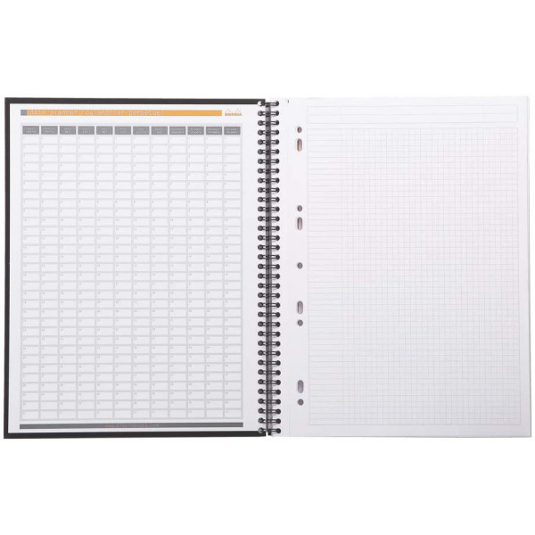 Cahier Notebook 225X297 A4+ Petits Carreaux 5X5 160P Rhodia | Surdiscount