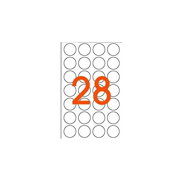 Gommettes Auto-Adhésives 15Mm 196 Étiquettes Blanche Apli 111840 | Surdiscount