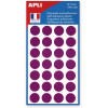 Gommettes Auto-Adhésives 15Mm 168 Étiquettes Violet Apli pas cher