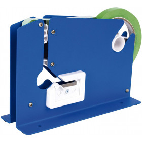 photo-Dévidoir de ruban pour fermeture de sachets de 12mmx 66m - Couleur: Bleu