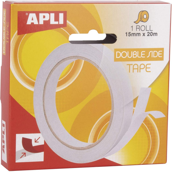 photo-Rouleau de ruban adhésif double-face transparent - 15mmx20m - Travaux manuels / Loisirs créatifs