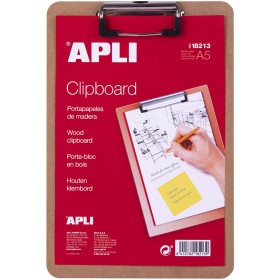 photo-Porte-bloc en bois A5 - Apli