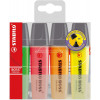 photo-Pochette de 4 surligneurs STABILO BOSS ORIGINAL - assortiment fluo