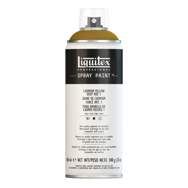 Bombe de peinture - jaune de cadmium foncé 1 - Liquitex pas cher