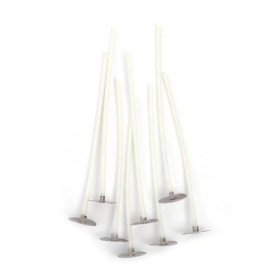 Mèches pour bougies - 10 cm - Bougies à faire soi même - 8 pièces