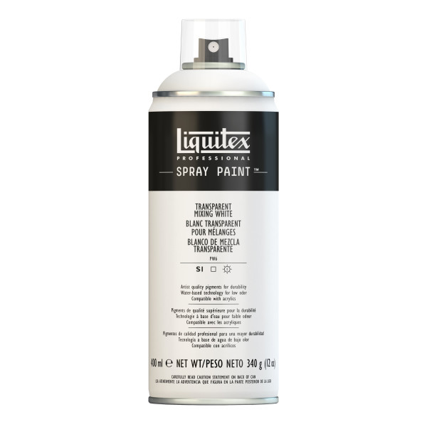 Bombe de peinture - blanc transparent - Liquitex pas cher