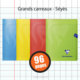 Répertoire Polypro Mimesys Polypro 170X220 96P Grands Carreaux Seyes Assortiment Clairefontaine pas cher