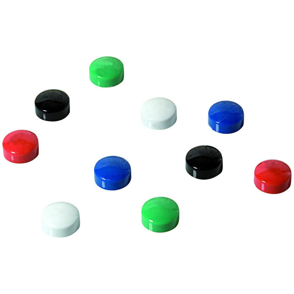 Lot De 10 Aimants Ronds Diamètre De 9 Mm - Assortiment - Sign | Surdiscount