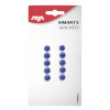 Lot De 10 Aimants Ronds Diamètre De 9 Mm - Bleu - Sign pas cher