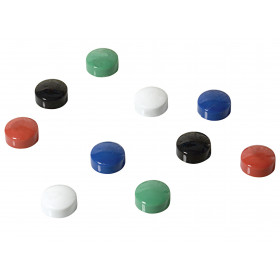Lot De 10 Aimants Ronds Diamètre De 12 Mm - Assortiment - Sign | Surdiscount