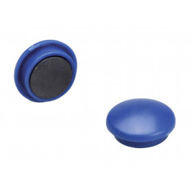 Lot De 6 Aimants Ronds Diamètre De 22 Mm - Bleu - Sign pas cher