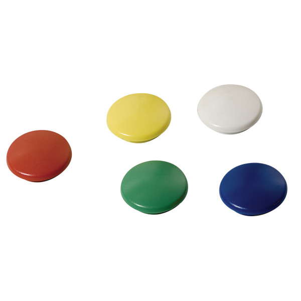 Lot De 6 Aimants Ronds Diamètre De 22 Mm - Assortiment - Sign | Surdiscount