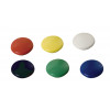 Lot De 5 Aimants Ronds Diamètre De 27 Mm - Assortiment - Sign | à seulement 1,99 €