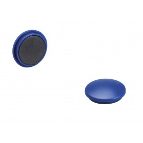 Lot De 4 Aimants Ronds Diamètre De 32 Mm - Bleu - Sign pas cher