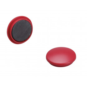 Lot De 4 Aimants Ronds Diamètre De 32 Mm - Rouge - Sign pas cher
