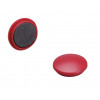 Lot De 4 Aimants Ronds Diamètre De 32 Mm - Rouge - Sign pas cher