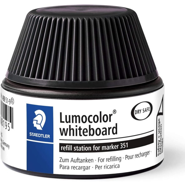 Flacon Recharge Pour Feutre Effaçable À Sec - Noir - Lumocolor - Staedtler pas cher