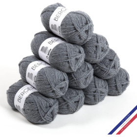 10 pelotes de laine - Mouette blanc - 100% acrylique - Bergère de France - Barisienne 7