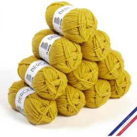 10 pelotes de laine - Bananier - 100% acrylique - Bergère de France - Barisienne 7