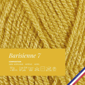 10 pelotes de laine - Bananier - 100% acrylique - Bergère de France - Barisienne 7