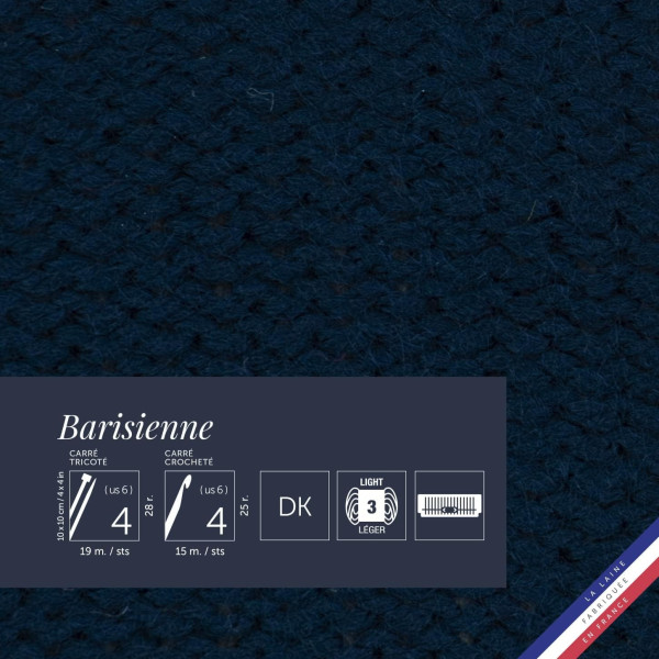 10 pelotes de laine - Amiral - 100% acrylique - Bergère de France - Barisienne